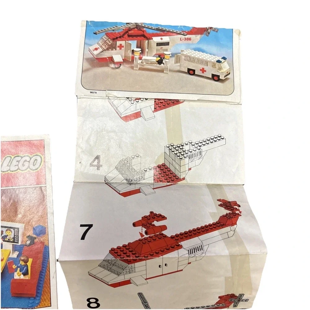 LEGO LEGOLAND: Air Ambulance 386 (partial?) Set Number 770 VTG  1975! And More